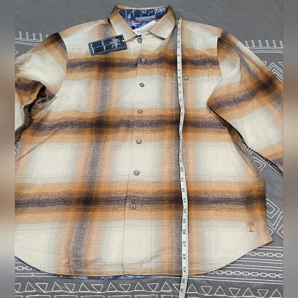 Tommy Bahama Canyon Beach Button Down Flannel Size Large - Picture 6 of 8